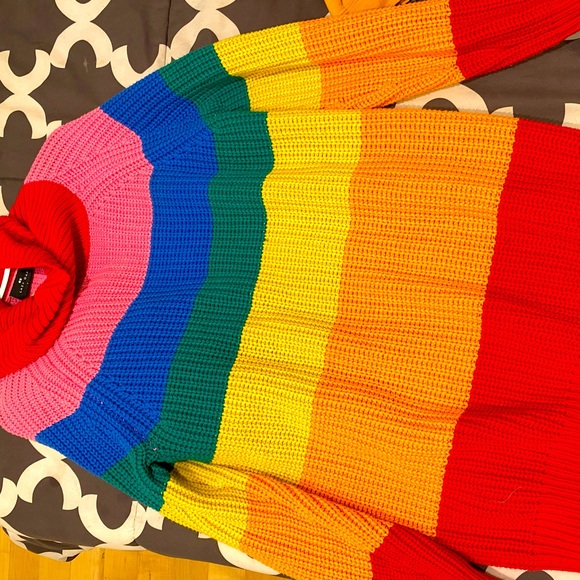 Lazy Oaf Rainbow Knit Rollneck - Picture 1 of 5